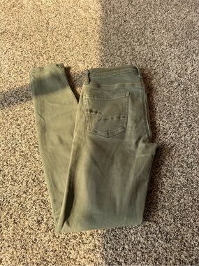 American Eagle Outfitters Olive Green Skinny Jeans